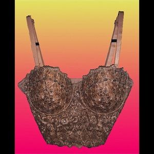 Light gold corset crop top